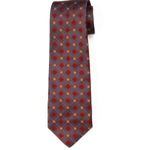 Robert Talbott Silk Tie Taupe Red Gold Purple Handsewn  Men's
